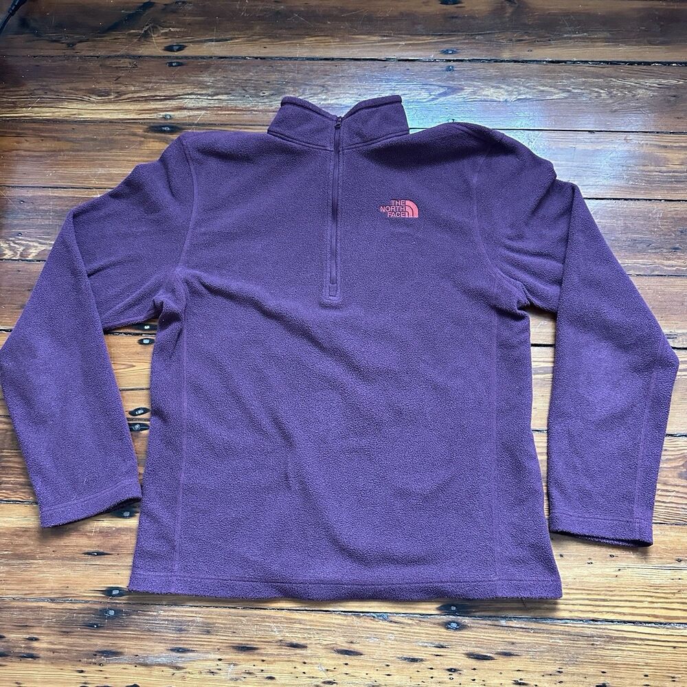 The North Face Pullover M/Adult Maroon 1/4 Zip Fleece Lightweight